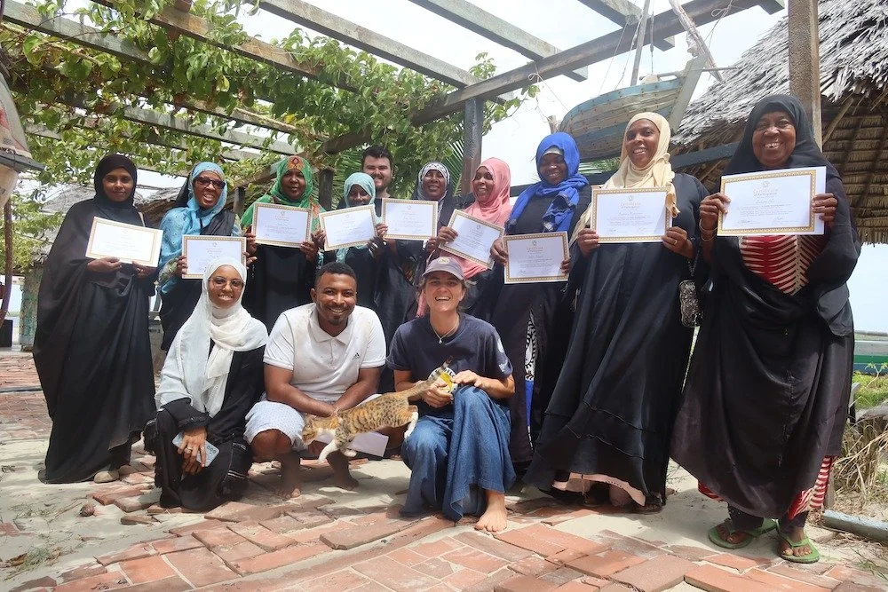 Last week, we welcome 10 women from the Matondoni community to our site to take part in a 5-day training. During the training the women learnt how to make waste plastic to a usable material.

They were taken through our process of sorting, shredding,
