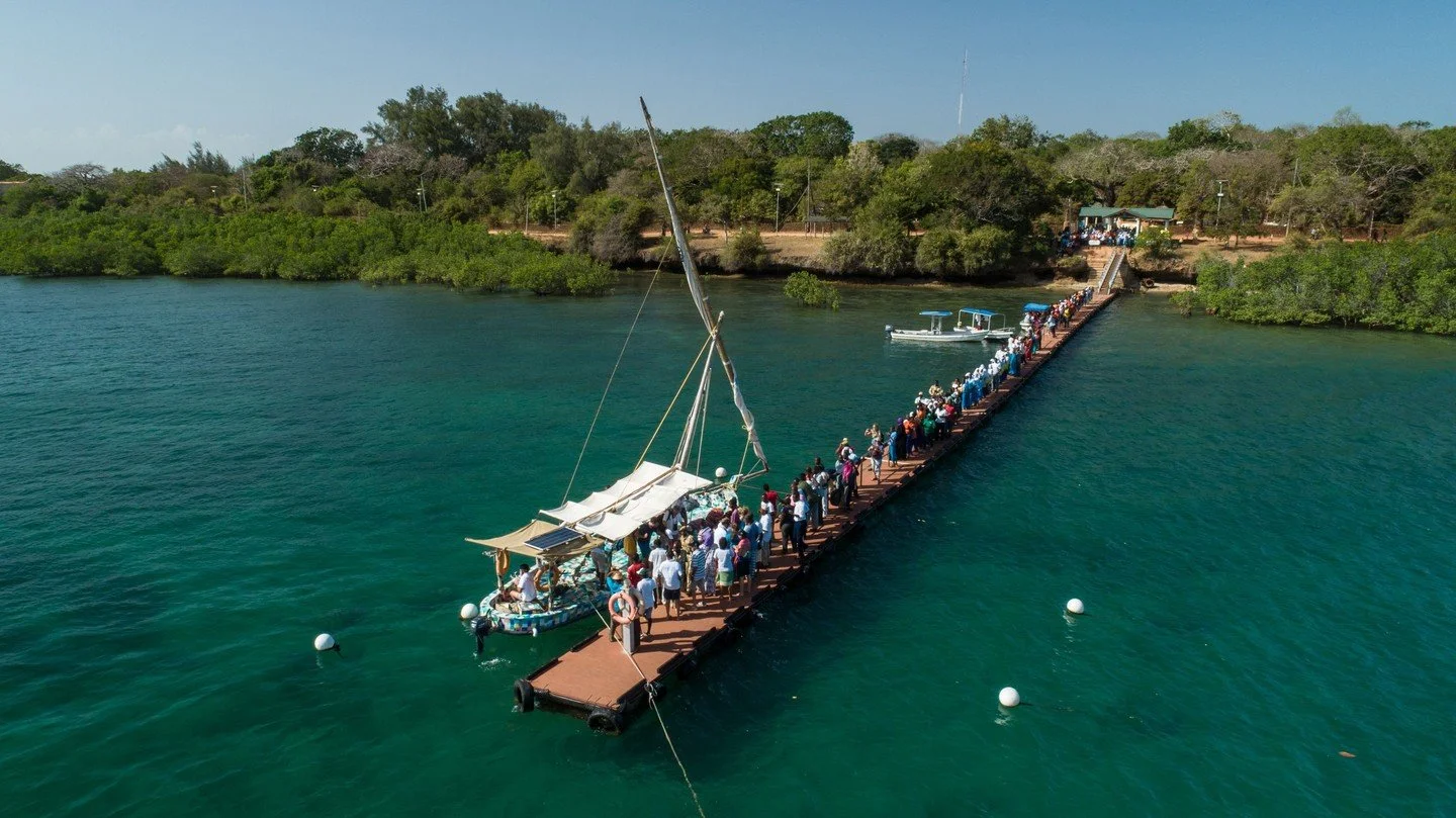A question we get asked a lot is why did we build a boat?

We could have written a report, sent emails to government, run ads.

But we built a dhow from 10 tonnes of discarded plastic and sailed it because ocean conservation needs a positive story. R