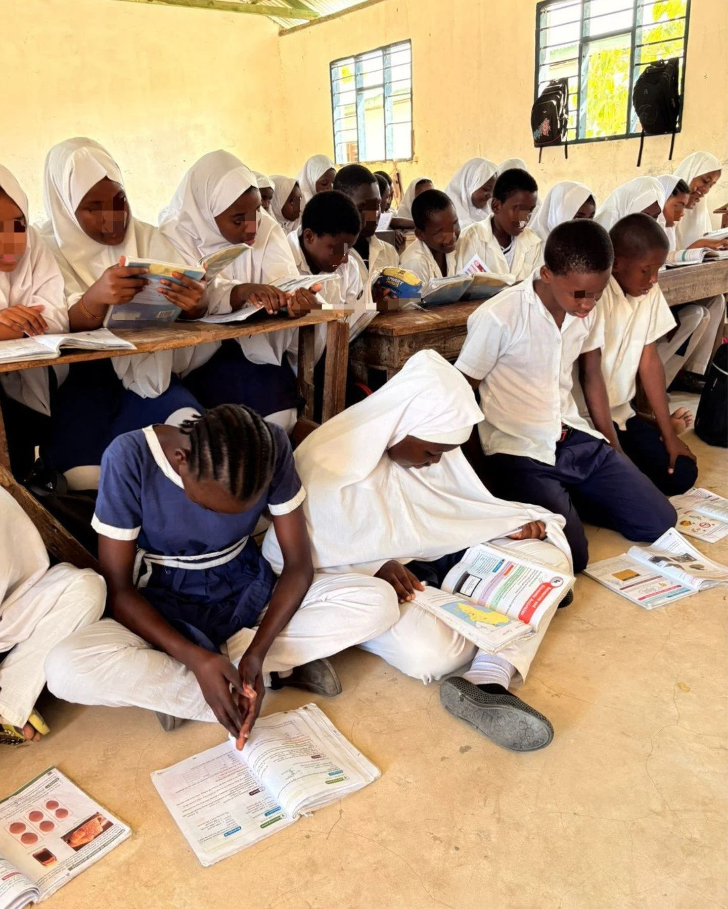 In Lamu, classrooms are overflowing and children are sitting on the floor. At the same time, plastic waste is being burned or leaking into our seas &mdash; and forests are being felled for timber furniture.

We've built a circular solution creating d
