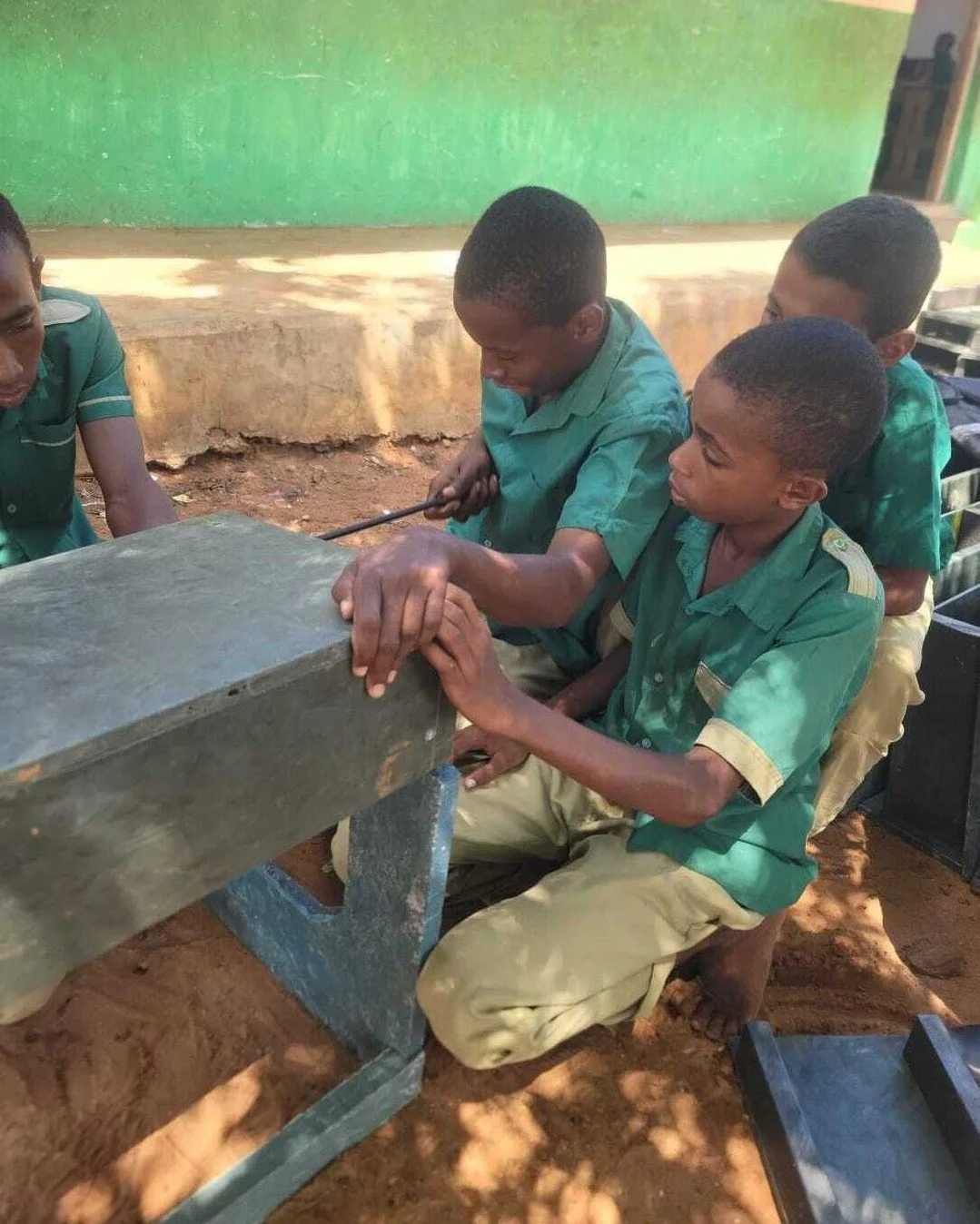 The school desks we just delivered to Shanga Primary School are made from the very discarded fishing ropes that we collected by the community in Shanga.

The same wasted plastic that the Shanga community pulled from their environment is coming back t