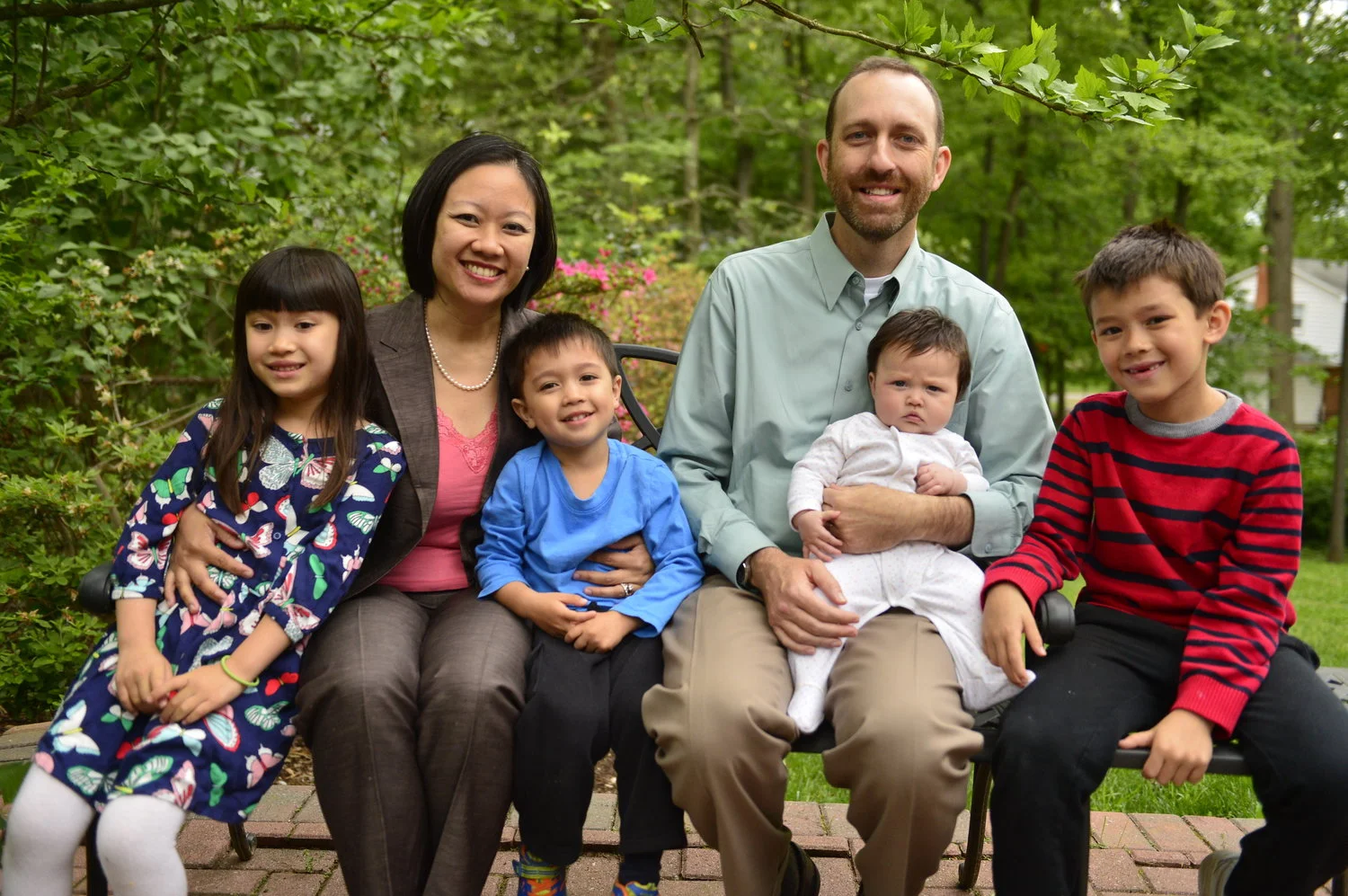 Kathy Tran with her family. Tran decided to run for a seat in the Virginia House of Delegates when her youngest child was a month old.Photo: Kathy Tran for Delegate