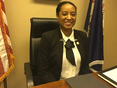 Del. Jennifer Carroll Foy campaigned through a difficult pregnancy with twins and was disappointed to find accommodations like lactation rooms and changing tables lacking when she got to Richmond. Photo credit to Sarah McCammon/NPR.
