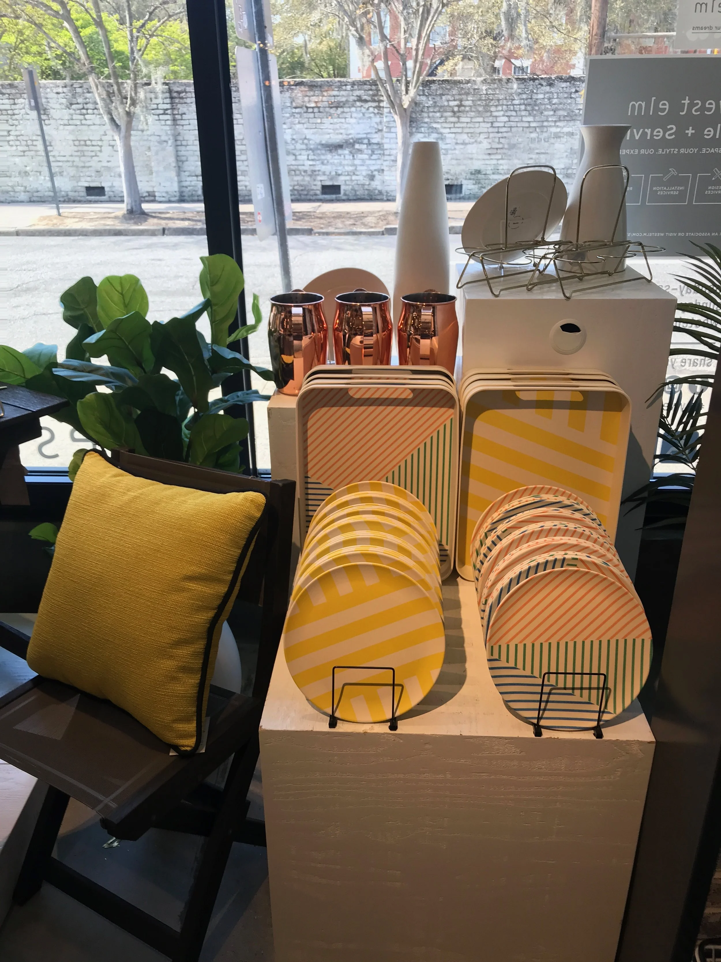  This and the following photos are from my time as a Visual Associate at West Elm, where I was placed in charge of certain displays. 