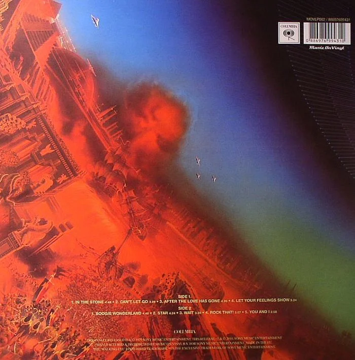 Back Cover of Earth, Wind, and Fire's album "I Am"