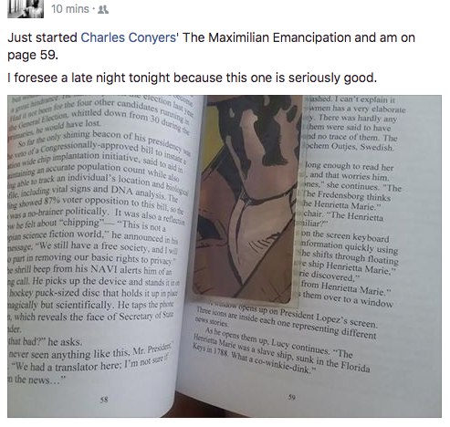 Michelle really enjoys the book!