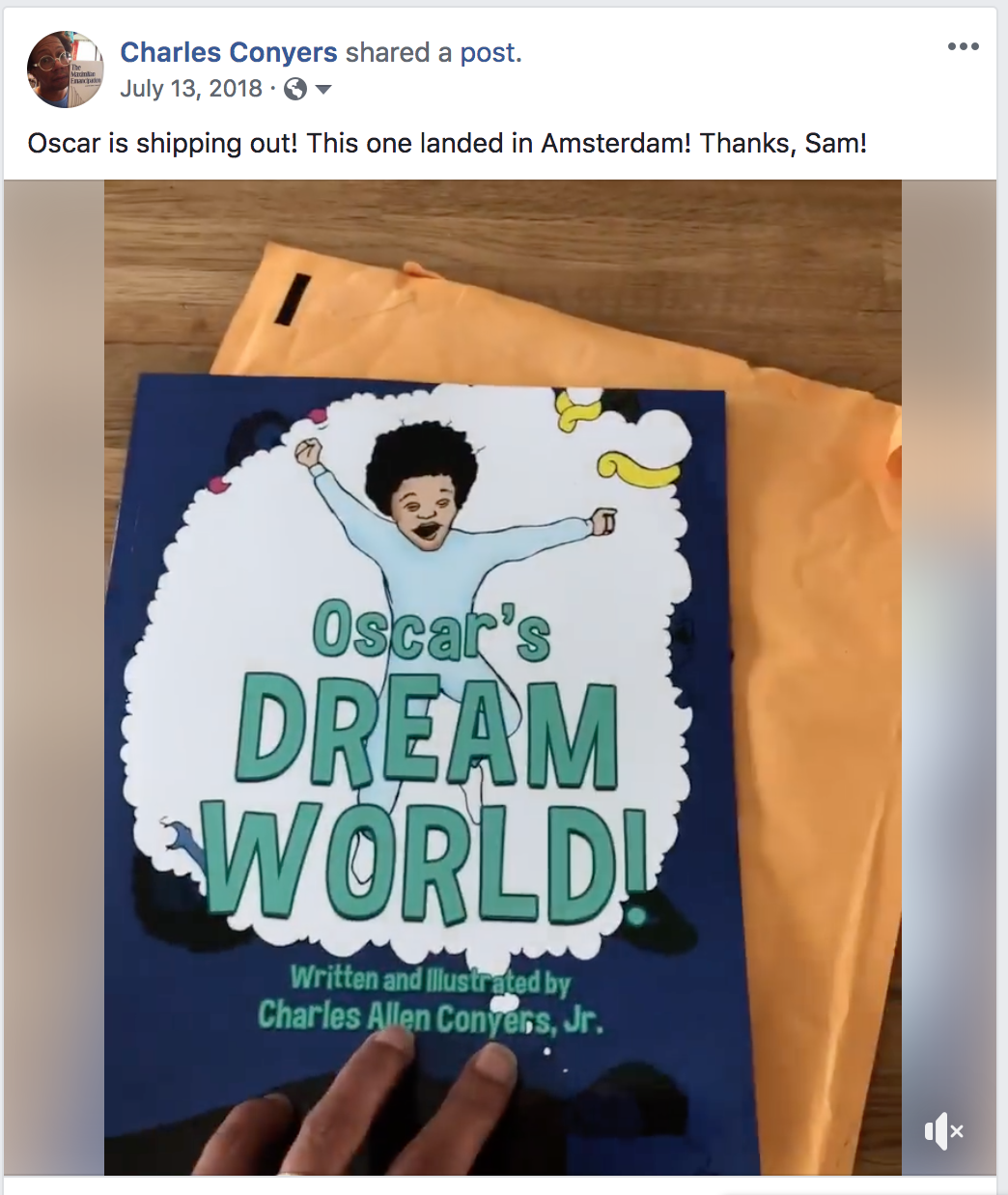 Oscar makes it all the way to Amsterdam!