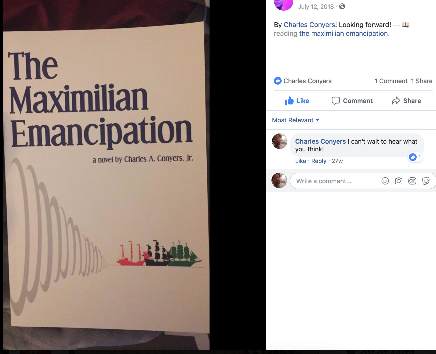 The Maximilian Emancipation gets another buyer!