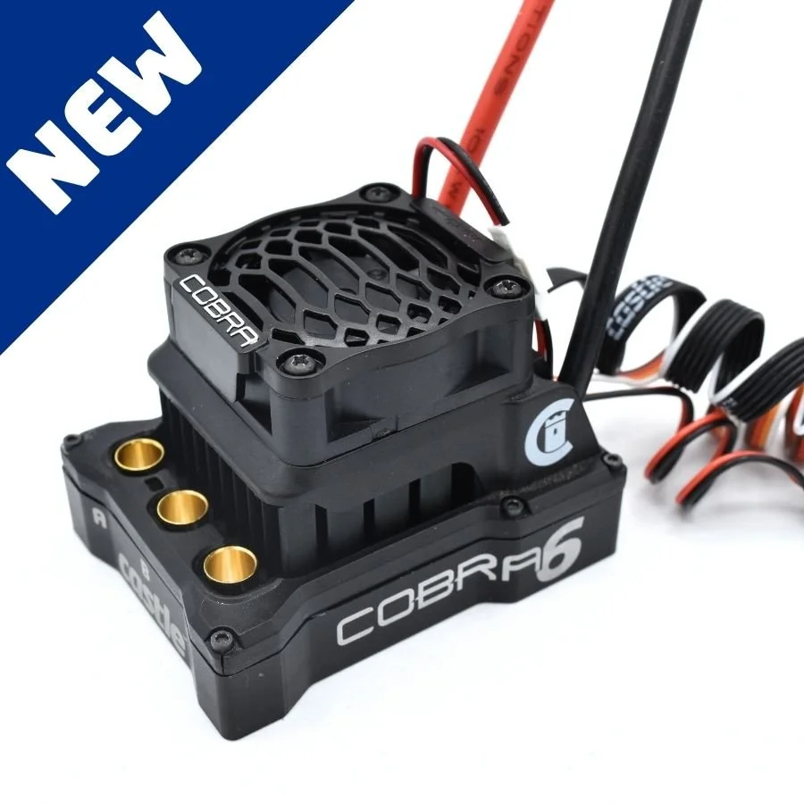 A close up of a Cobra 6 ESC