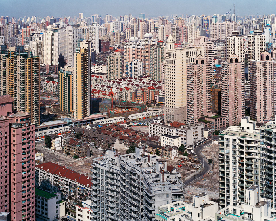 Urban Renewal #5 City Overview From Top of Military Hospital, Shanghai, China, 2004