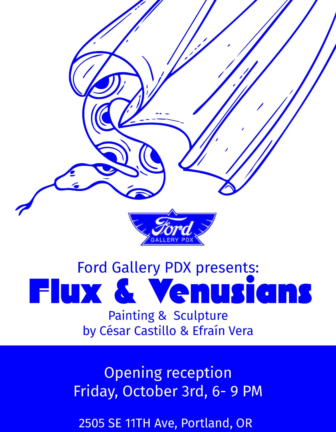  Dual solo with painter Cesar Castillo and Sculpture Efrain Vera 