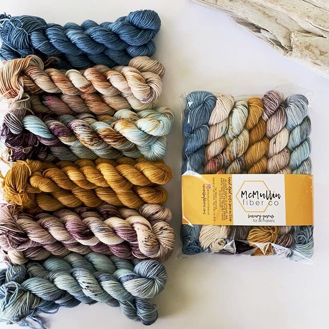 This pretty mini skein set will be in tomorrow&rsquo;s shop update, but it needs a name!!! Any ideas?