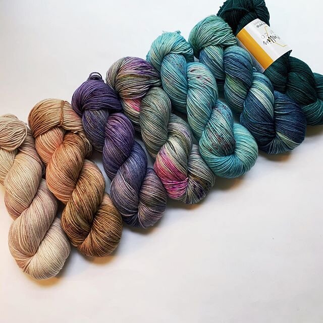 Brace yourselves for some major yarn spam. We&rsquo;ve been dyeing (😂🙄) to show you all these new colors!  And some old faves too. All these beauties on Posh Sock will be available in tomorrow&rsquo;s update - Thursday at 3pm Eastern!  We also have
