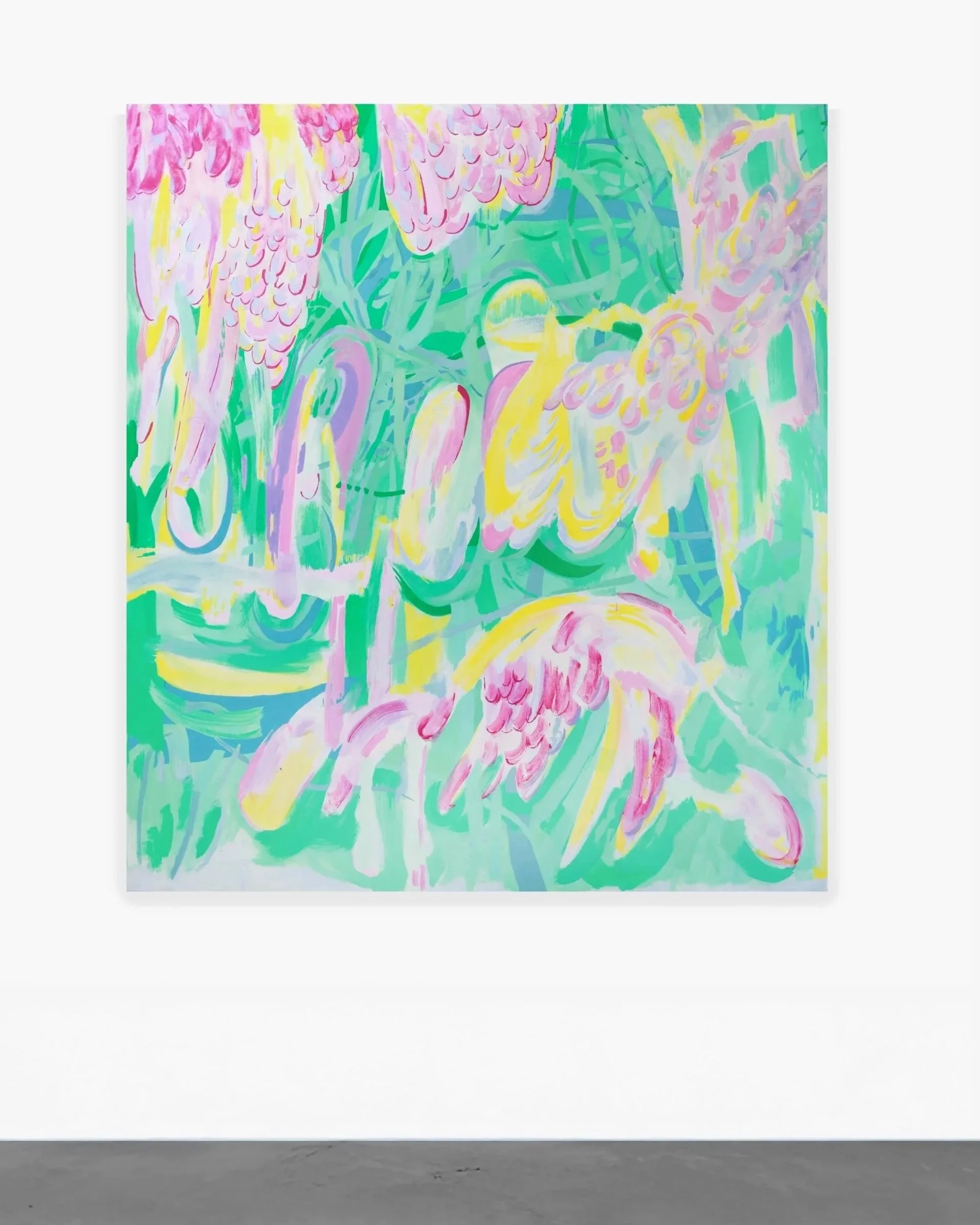   Tangled  (2025), 160 cm x 180 cm, Acrylic on Canvas 