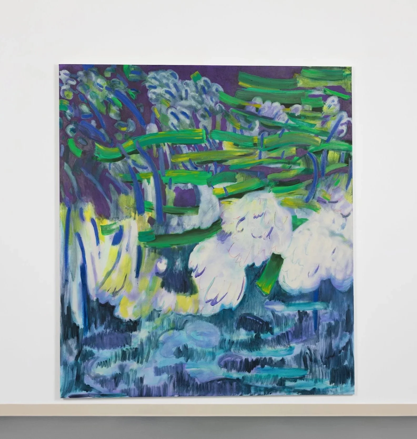   Night Flow  (2025), 160 cm x 180 cm, Mixed Media on Canvas 
