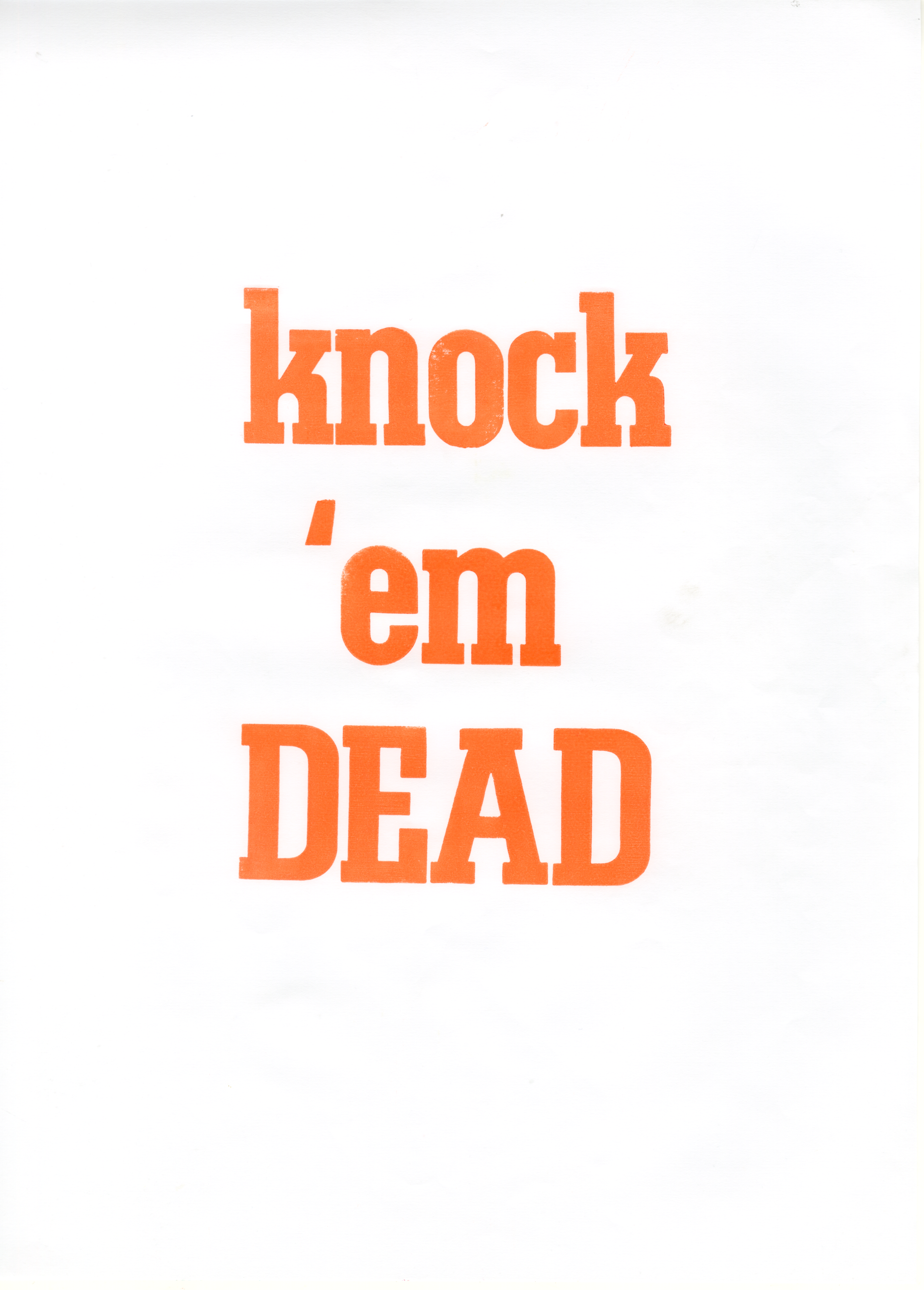 knock 'em DEAD