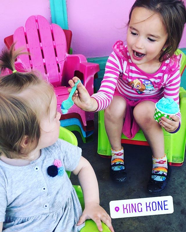 &ldquo;Sharing is caring&rdquo; is what my 5 year old tells me but ignores his own advice when I ask him for a bite of his KONE which is why this picture is even more impressive! 💕🍦👑😊