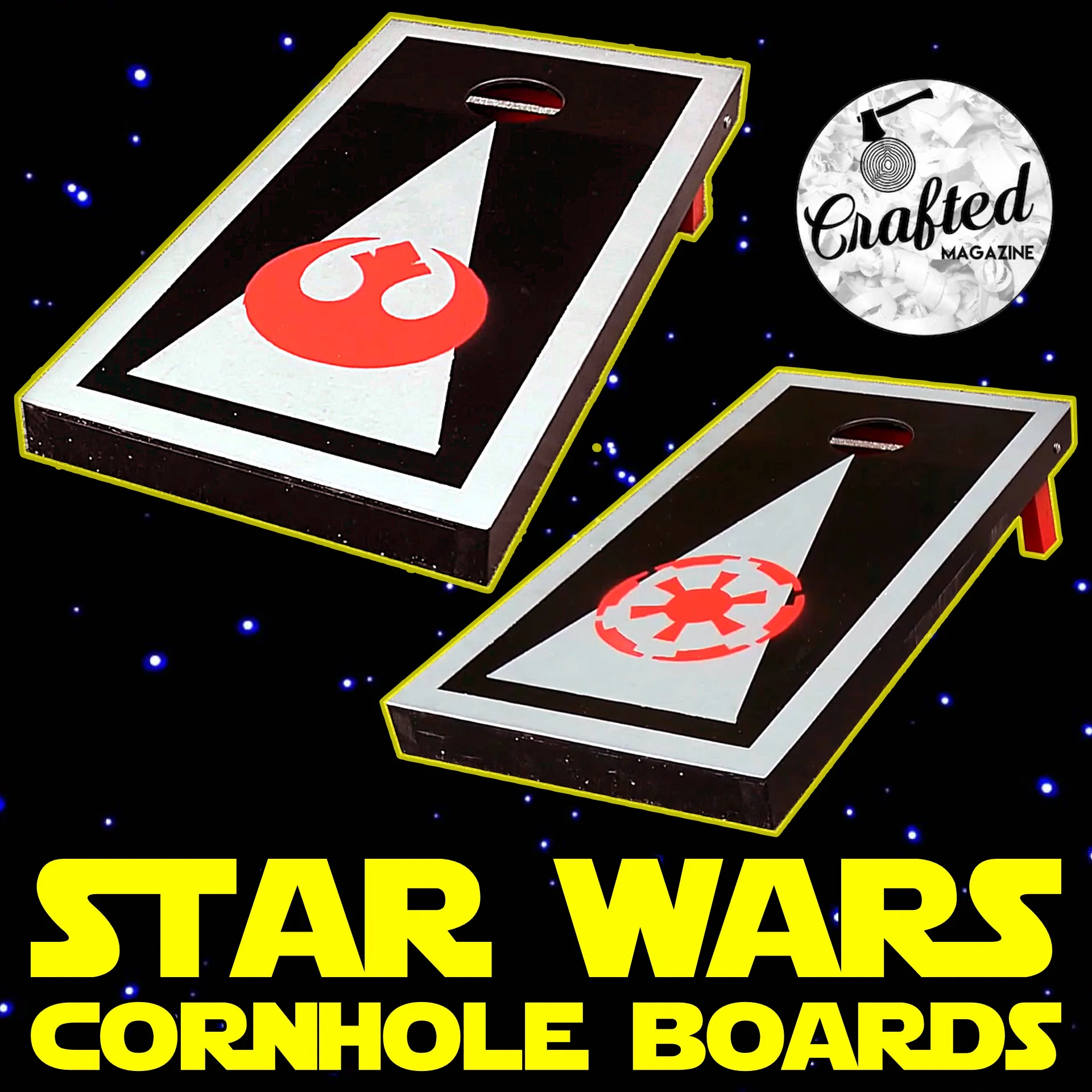How To Make DIY Star Wars-Themed Cornhole Boards