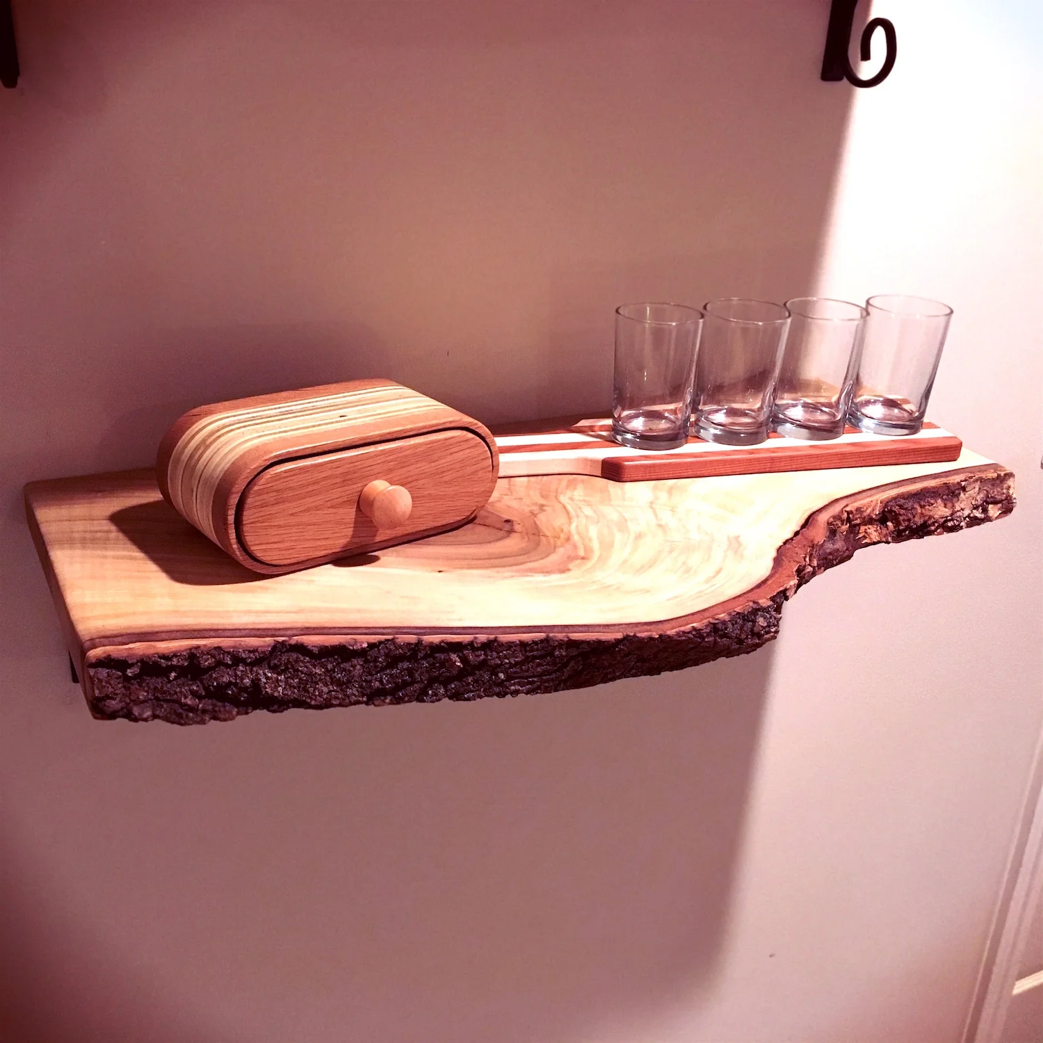 How To Build A Floating Live Edge Shelf