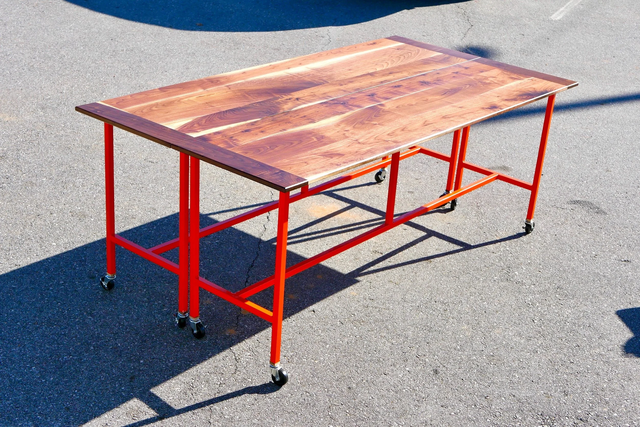 How To Build A Conference Table / Dining Table w/ Walnut & Steel