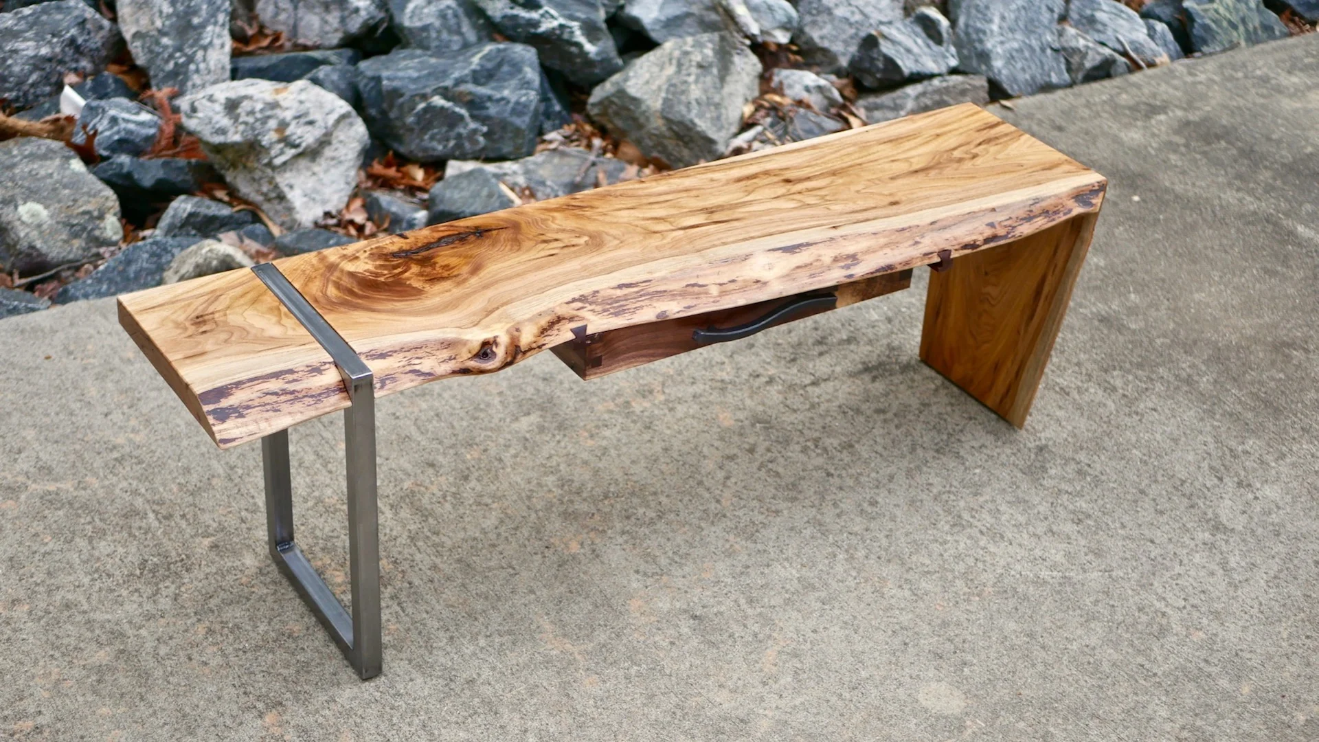 How To Build A Modern Live Edge Waterfall Coffee Table