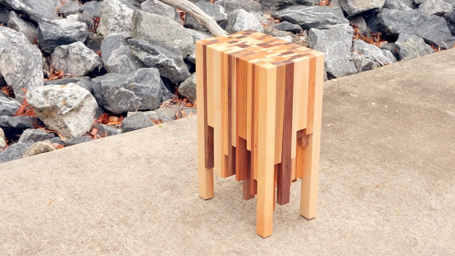 How To Build A Scrap Wood End Grain End Table