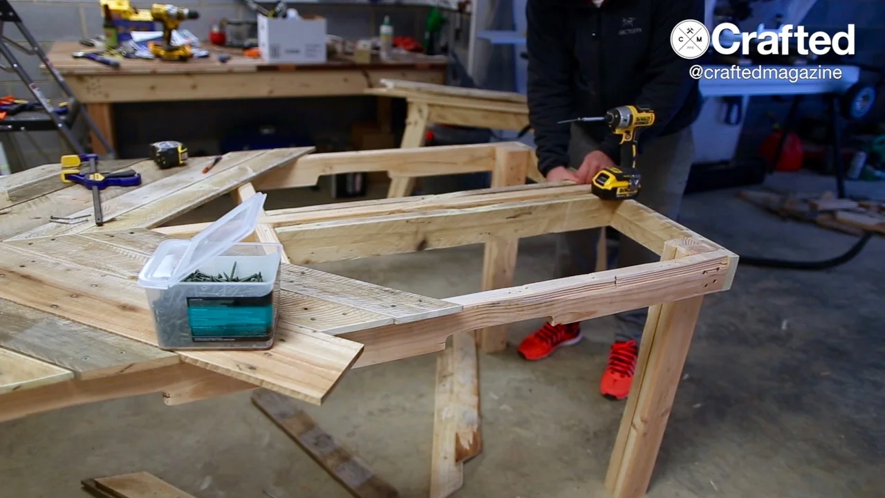 Crafted Outdoor Pallet Dining Table
