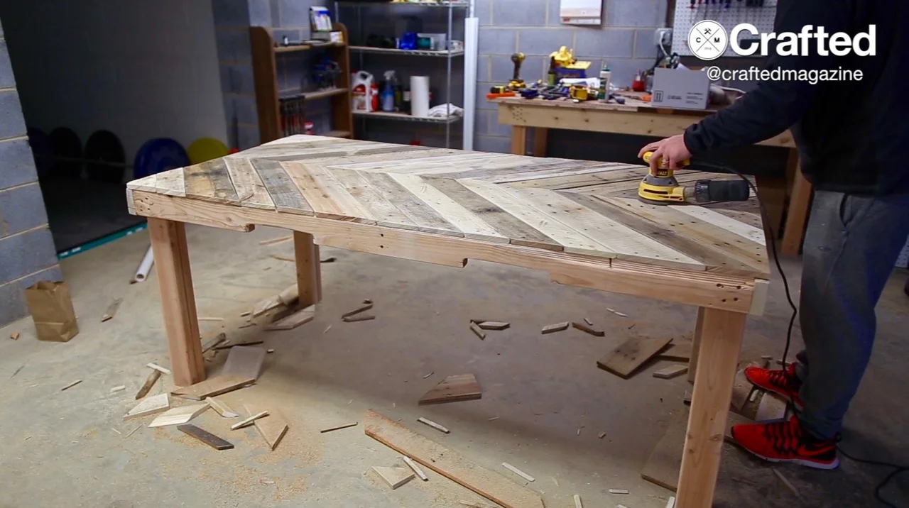 Crafted Outdoor Pallet Dining Table