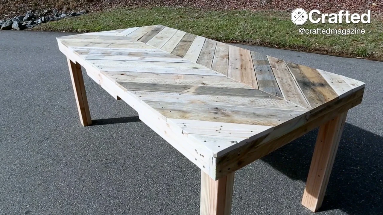 Crafted Outdoor Pallet Dining Table