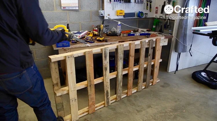 How To Build An Outdoor Dining Table From Pallet Wood — Crafted Workshop