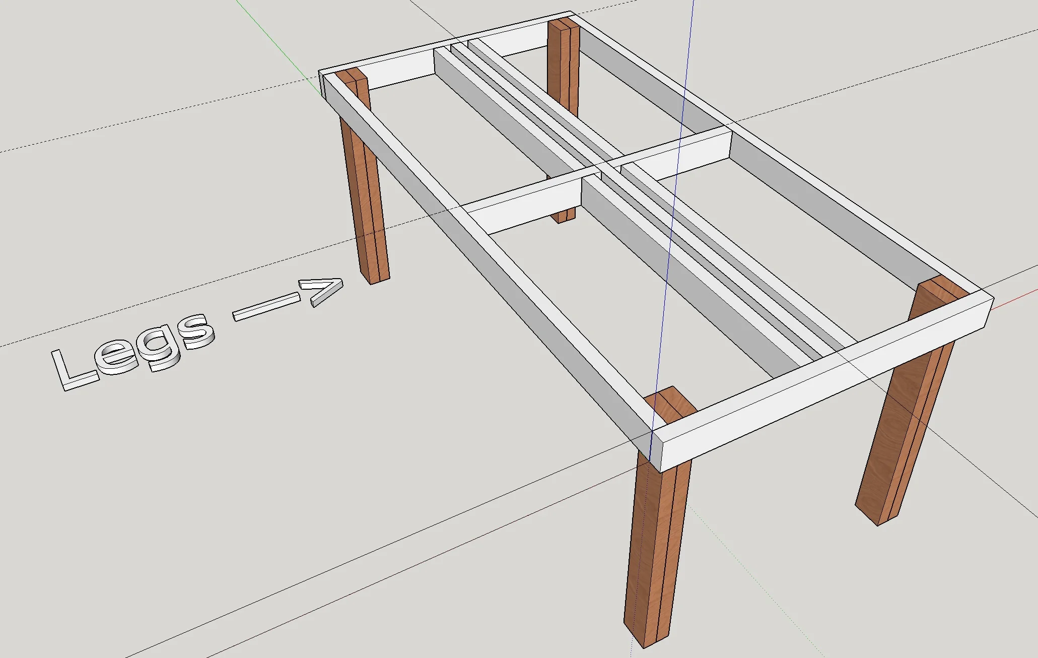 Outdoor Pallet Dining Table Mock Up