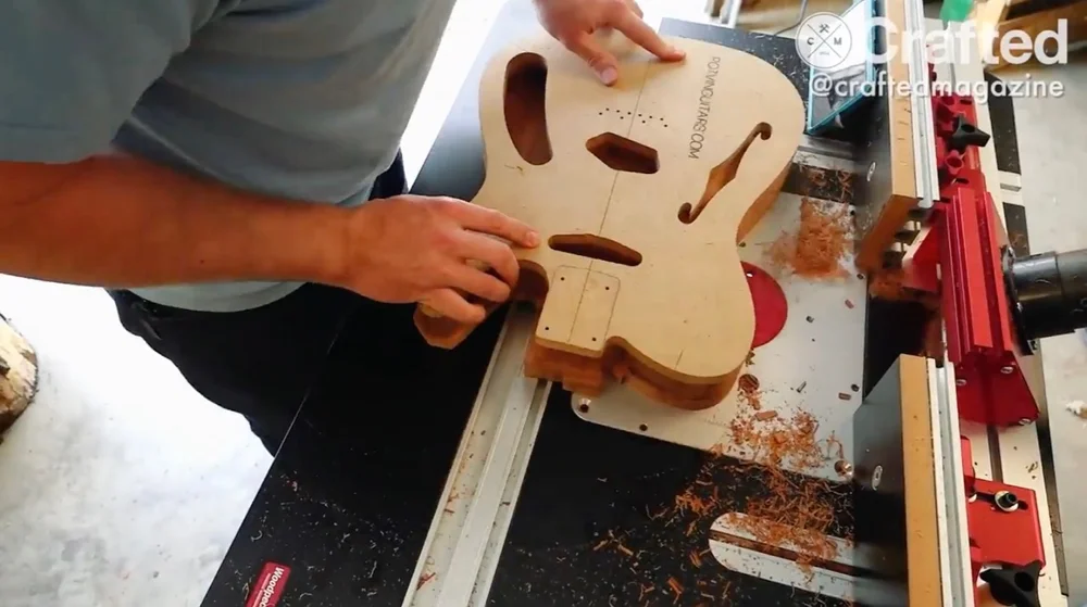 Telecaster Guitar Router Template How To Build A DIY Telecaster Guitar, Part 3 : At The Router Table ...