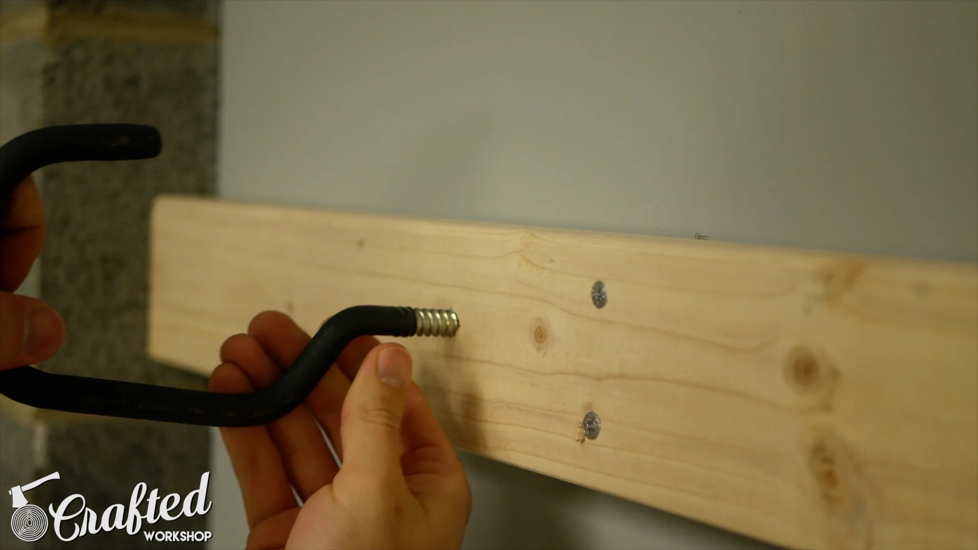 diy bike rack hook