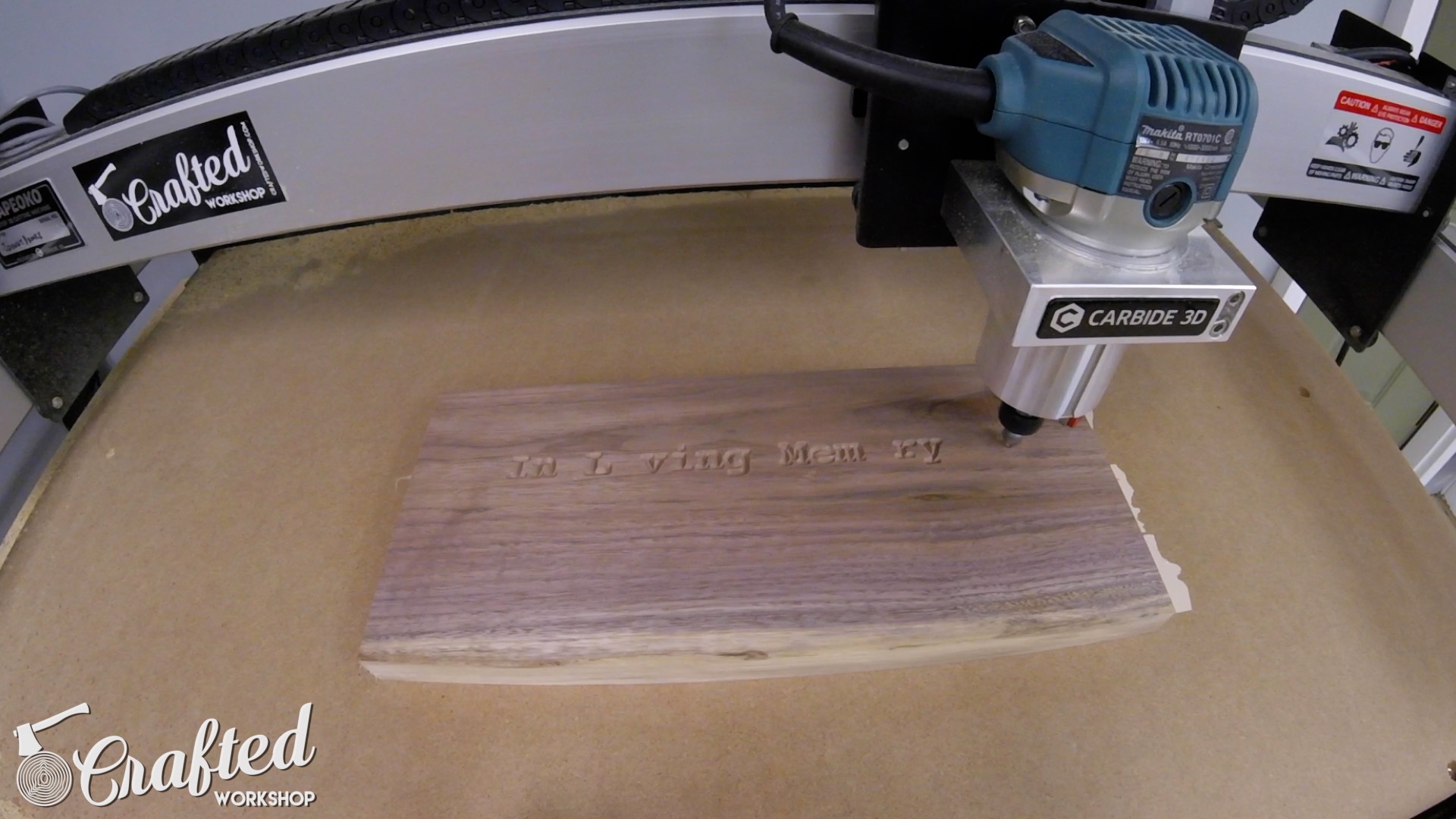 Making A Simple CNC Sign (CNC Project for Beginners) shapeoko xl