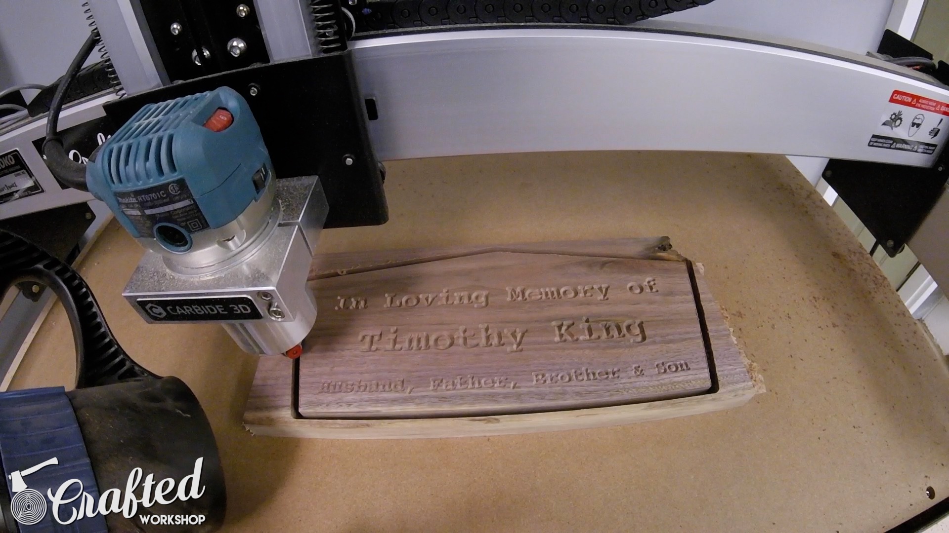 Making A Simple CNC Sign (CNC Project for Beginners) shapeoko xl