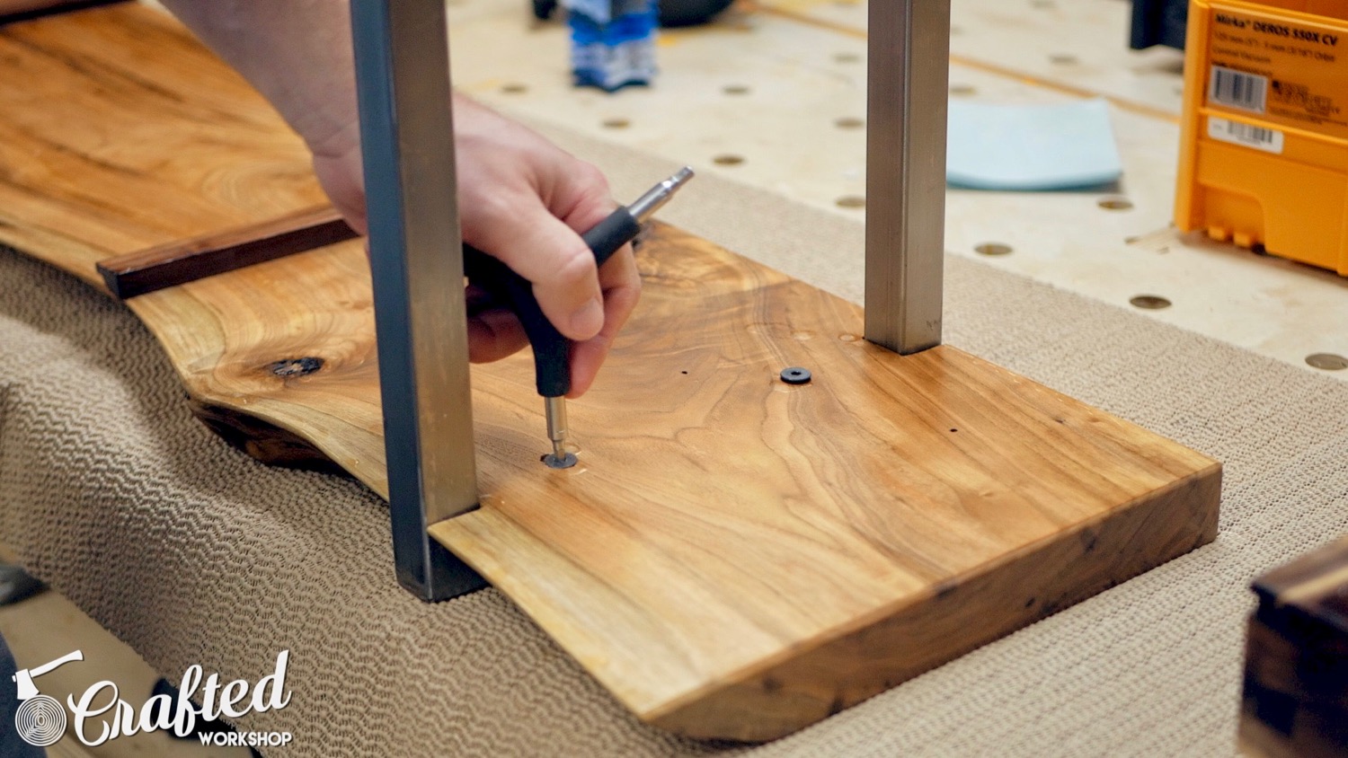 How To Build A Modern Live Edge Waterfall Coffee Table Crafted Work - How To Attach Metal Legs Wood Table How To Build A Modern Live Edge Waterfall Coffee Table Crafted Work - How To Attach Metal Legs Wood Table