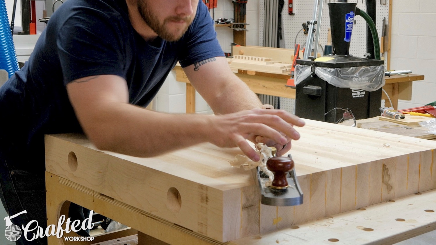 hand planing hard maple with veritas low angle jack plane
