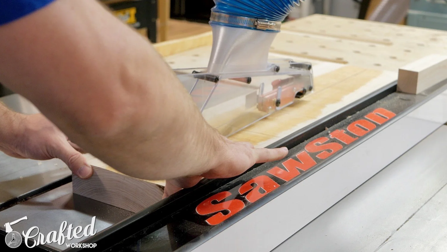 ripping hard maple on sawstop ics table saw