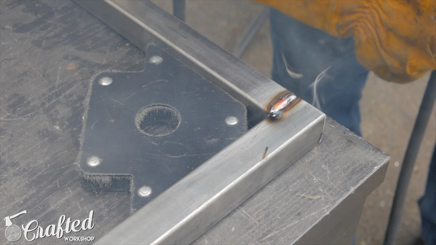 welding 1 inch square tubing with lincoln electric power mig 210mp