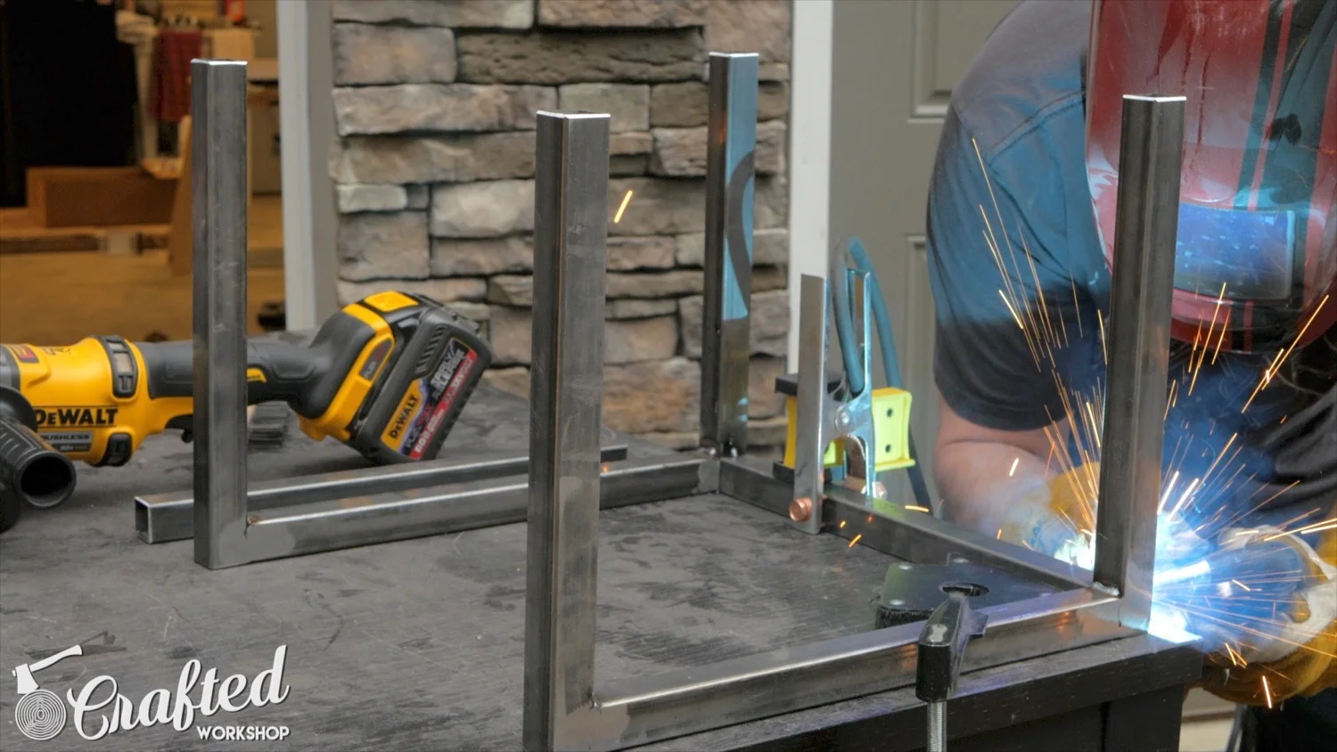 welding metal table bases