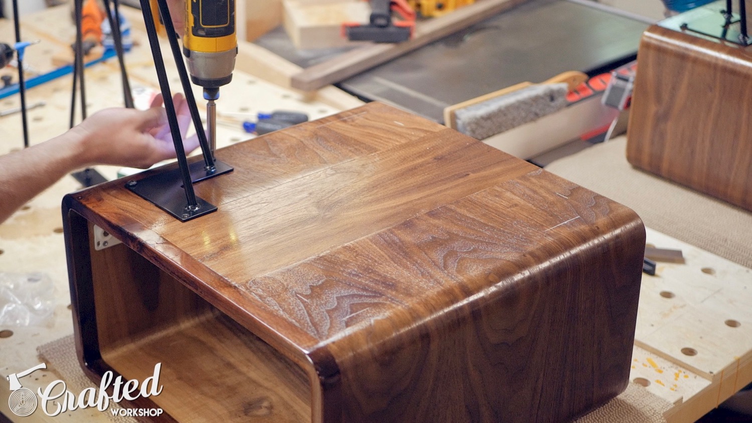 Power Carving The Dune End Table // How To - Woodworking — Crafted  Workshop