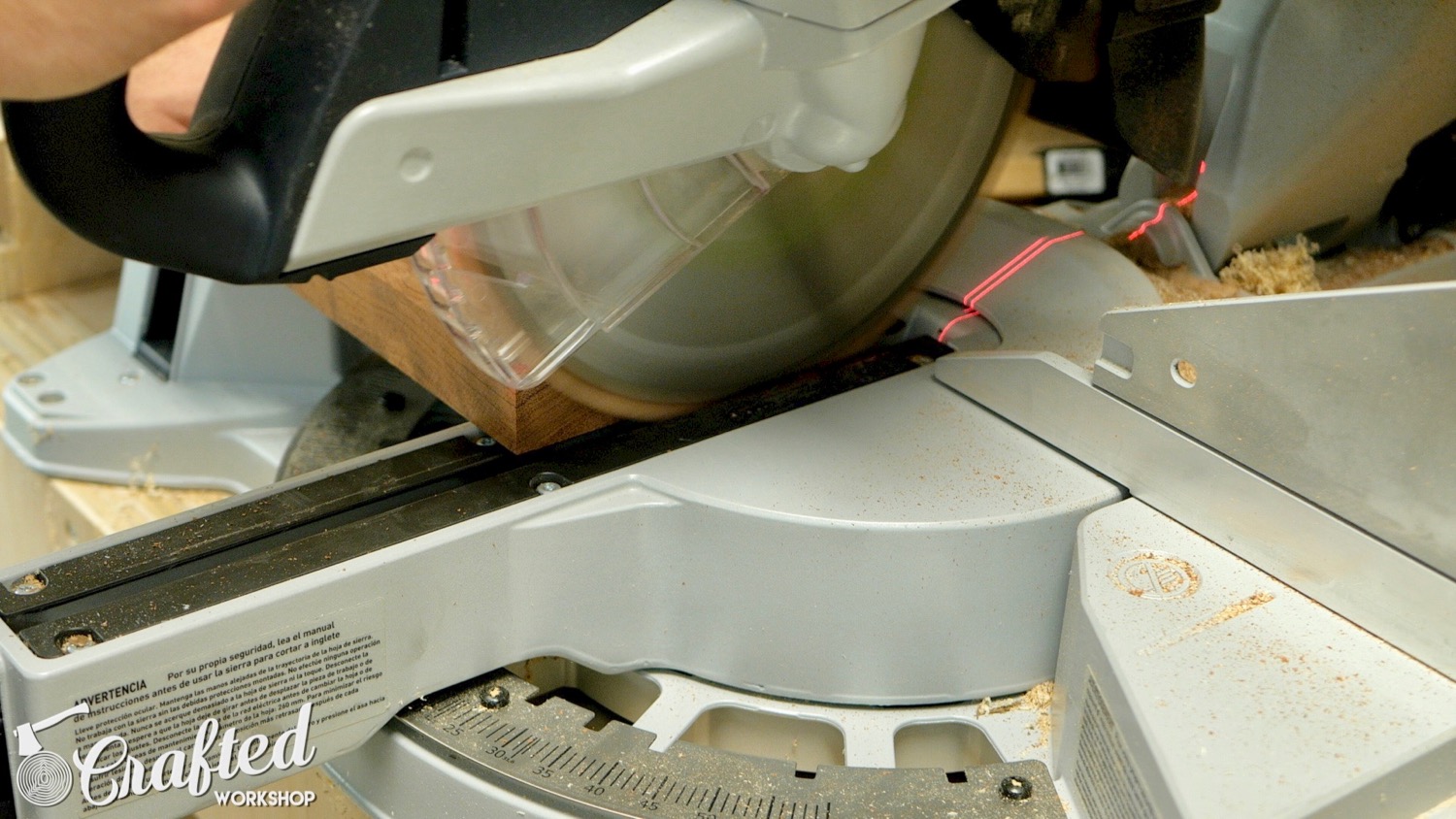 Cutting board on Festool Kapex Miter Saw.