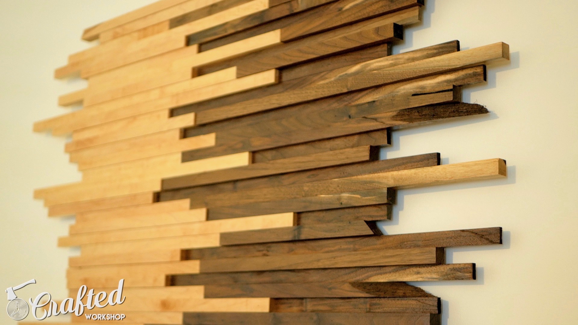 Scrap Wood Wall Art Made From Walnut & Maple | How To Build - Woodworking - 12.jpg