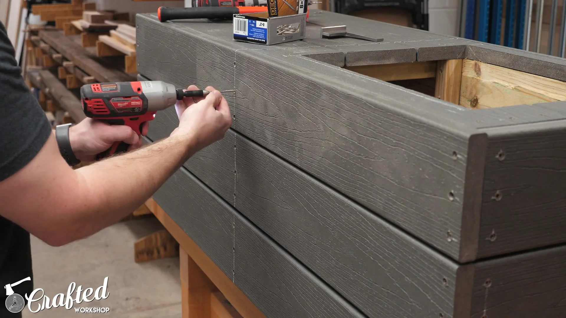 Attaching the exterior boards