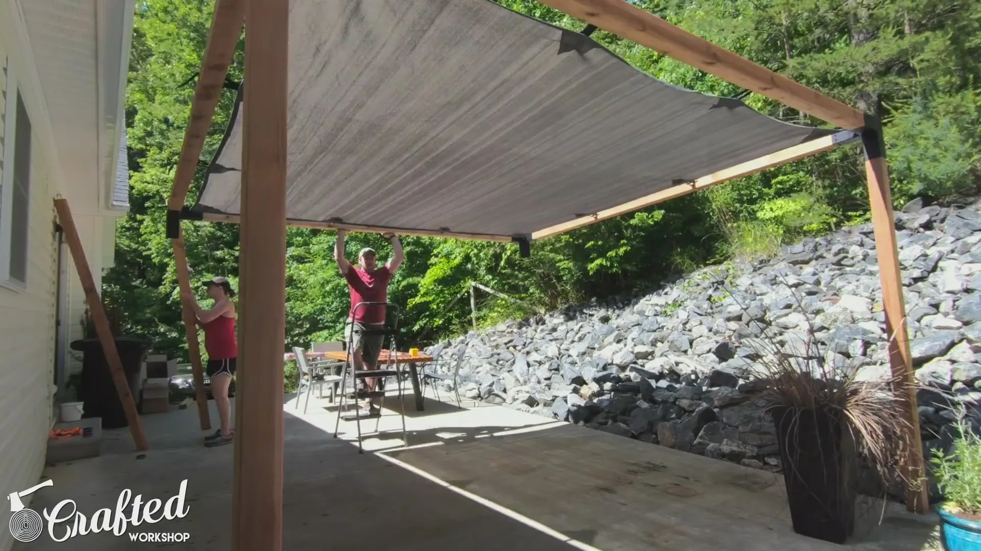 Assembling the Pergola