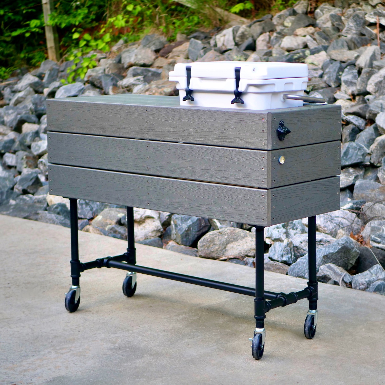 DIY Outdoor Patio Cooler Ice Chest Plans — Crafted Workshop