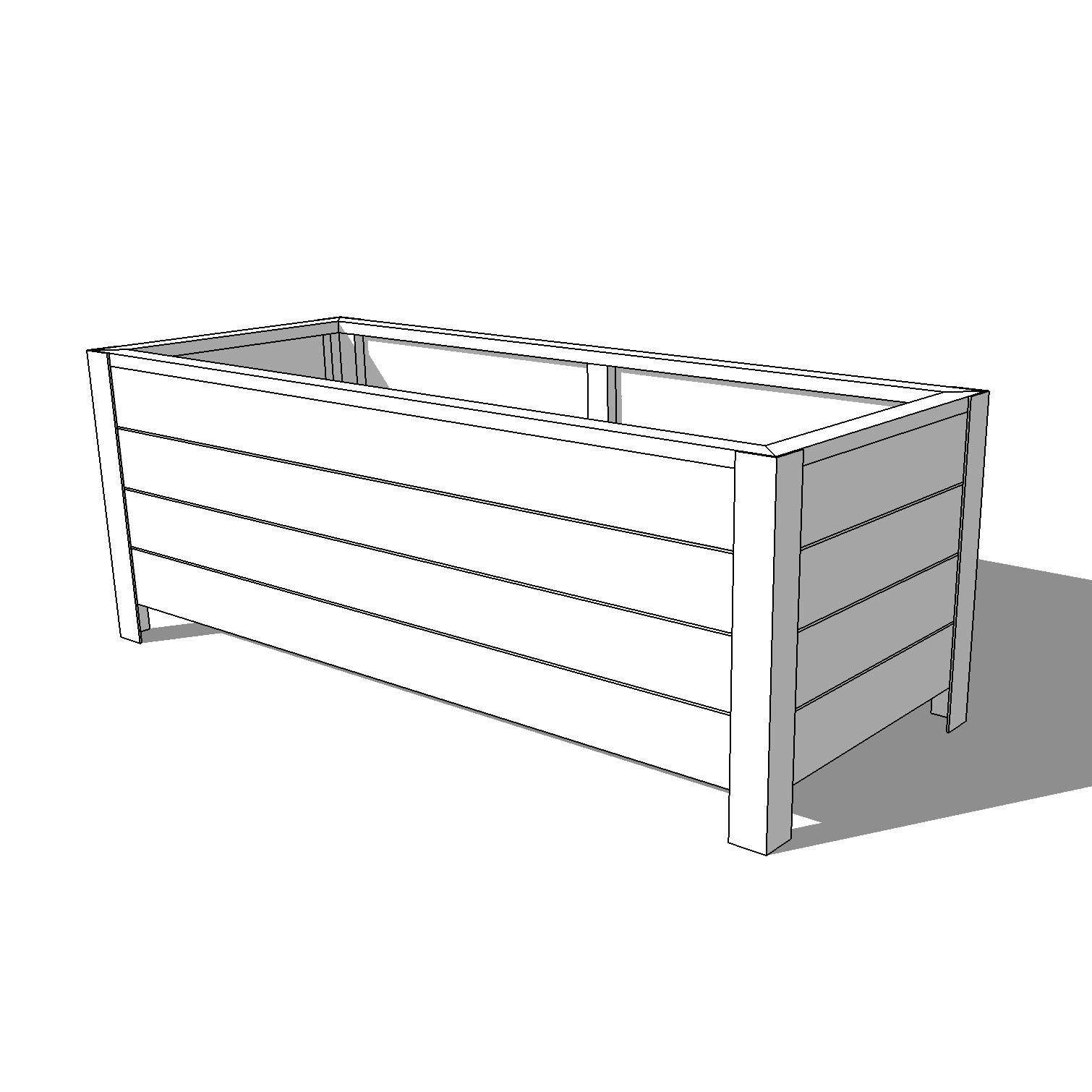 How To Build A DIY Modern Raised Planter Box — Crafted Workshop