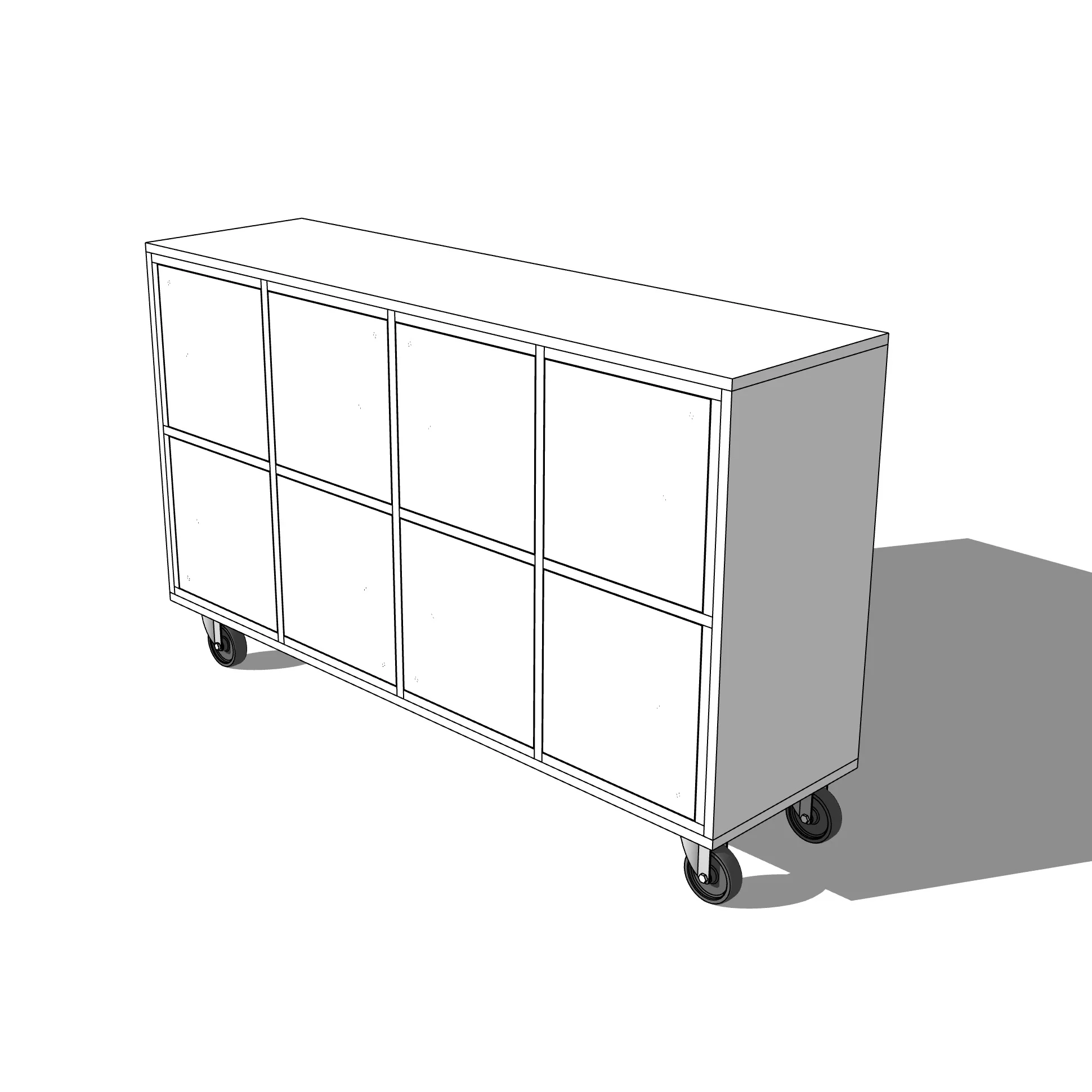 Diy Modern Plywood Media Console Plans Crafted Workshop