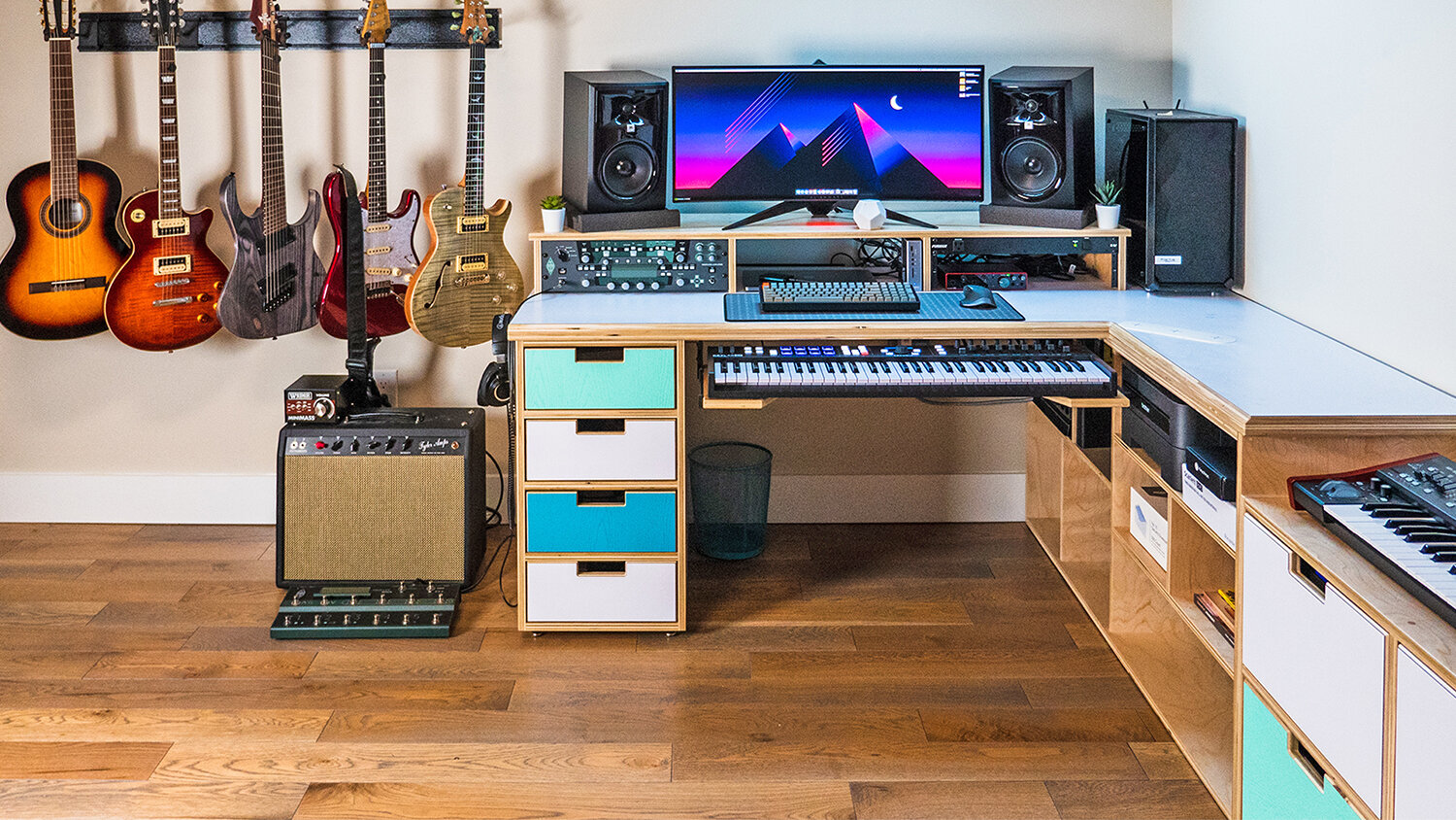 Building the ULTIMATE Music Studio & Gaming Desk Setup — Crafted Workshop