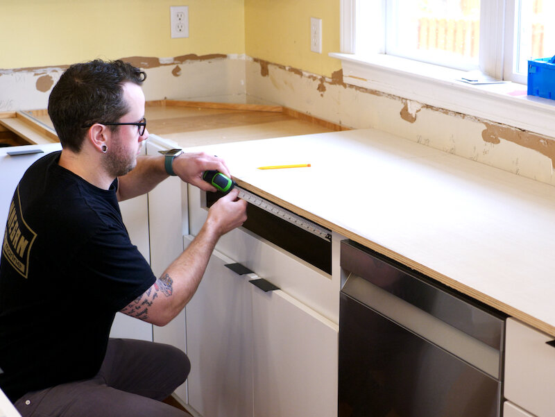 Building Diy Wood Countertops From, How To Put Laminate On Countertops