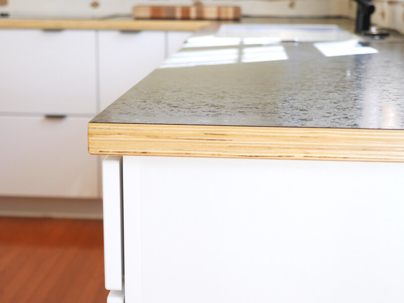 DIY COUNTERTOPS PLYWOOD & LAMINATE for $300 // Kitchen Remodel Pt. 2 — Crafted